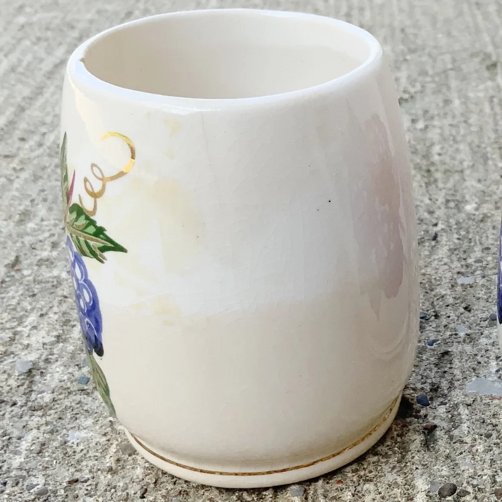 Vintage Knott’s Berry Farm berry sugar bowl farmhouse